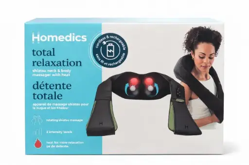 HoMedics Total Relaxation Shiatsu Neck  Body Massager with Heat