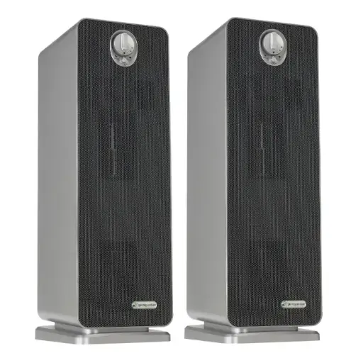 GermGuardian 4 In One True HEPA Air Purifier with UV Sanitizer and Odor Reduction, 2-pack