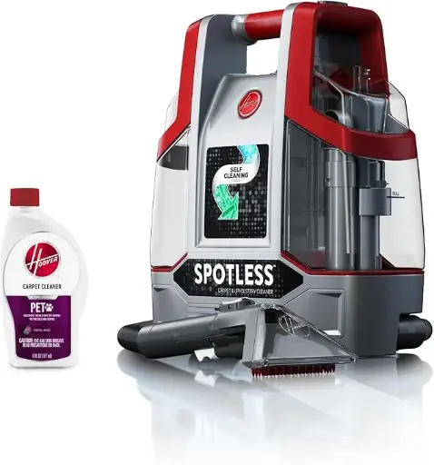 Hoover Spotless Portable Carpet and Upholstery Spot Cleaner, FH11300PC, Red