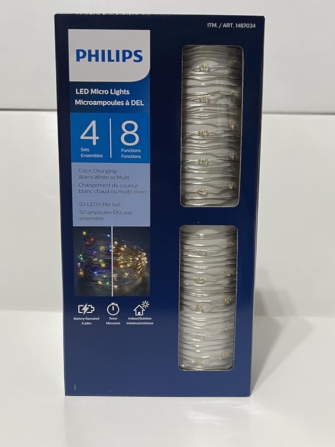Philips LED Micro Lights 4 Sets, Color Changing 1601426