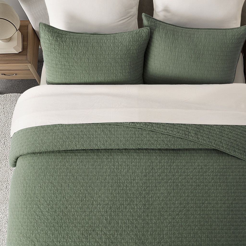 Evergrace Cross Stitch Cotton Quilt Set - 8955036 - 4