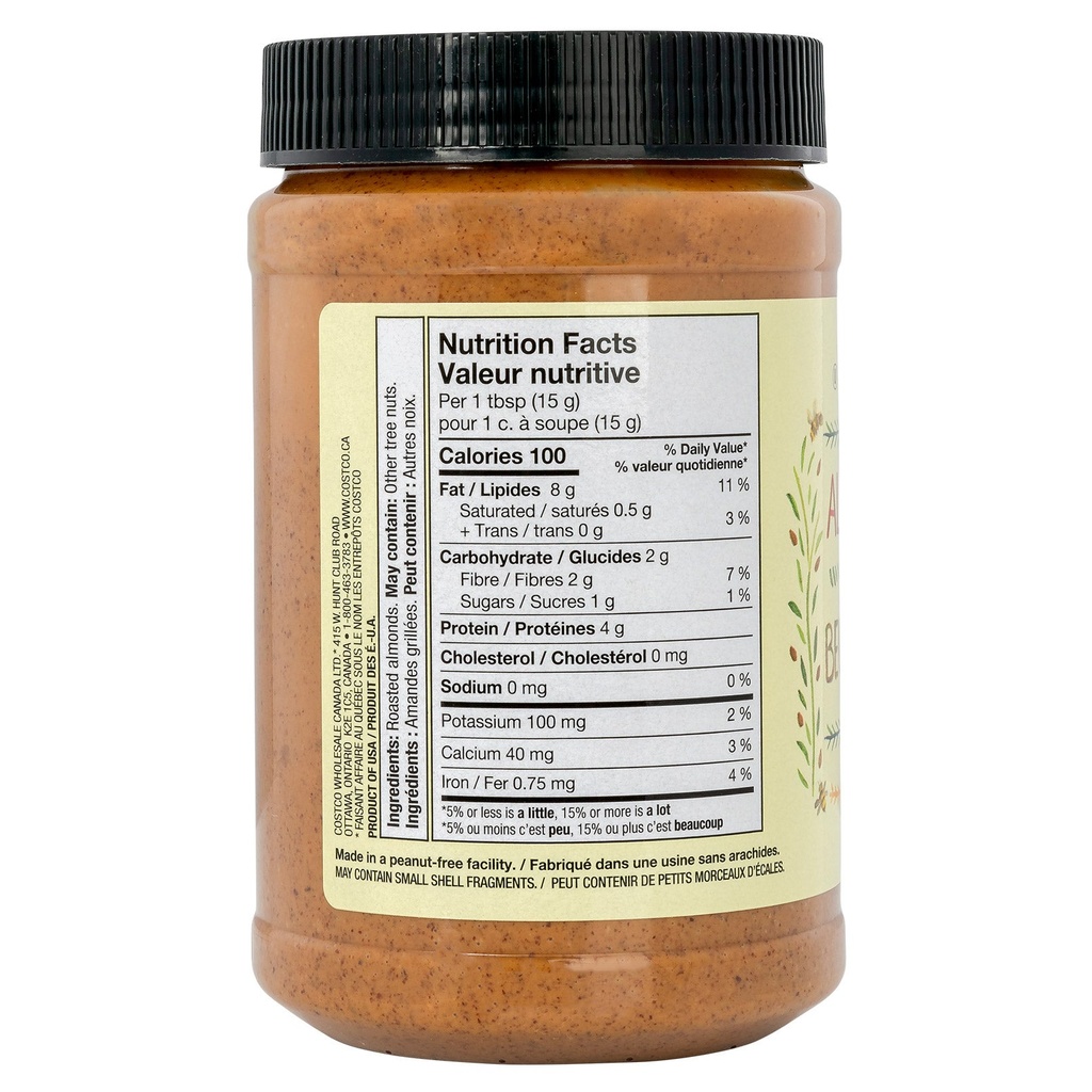 Kirkland Signature Creamy Almond Butter, 765 g - 859695 - 1