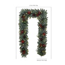 2.74 m ( 9 ft.) Pre-Lit Holiday Artiﬁcial Garland - 1851700 - 4
