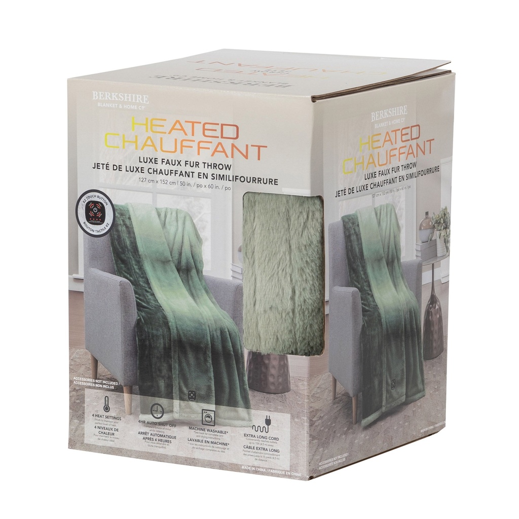 Berkshire - Heated Luxe Faux Fur Throw - 1949911 - 3