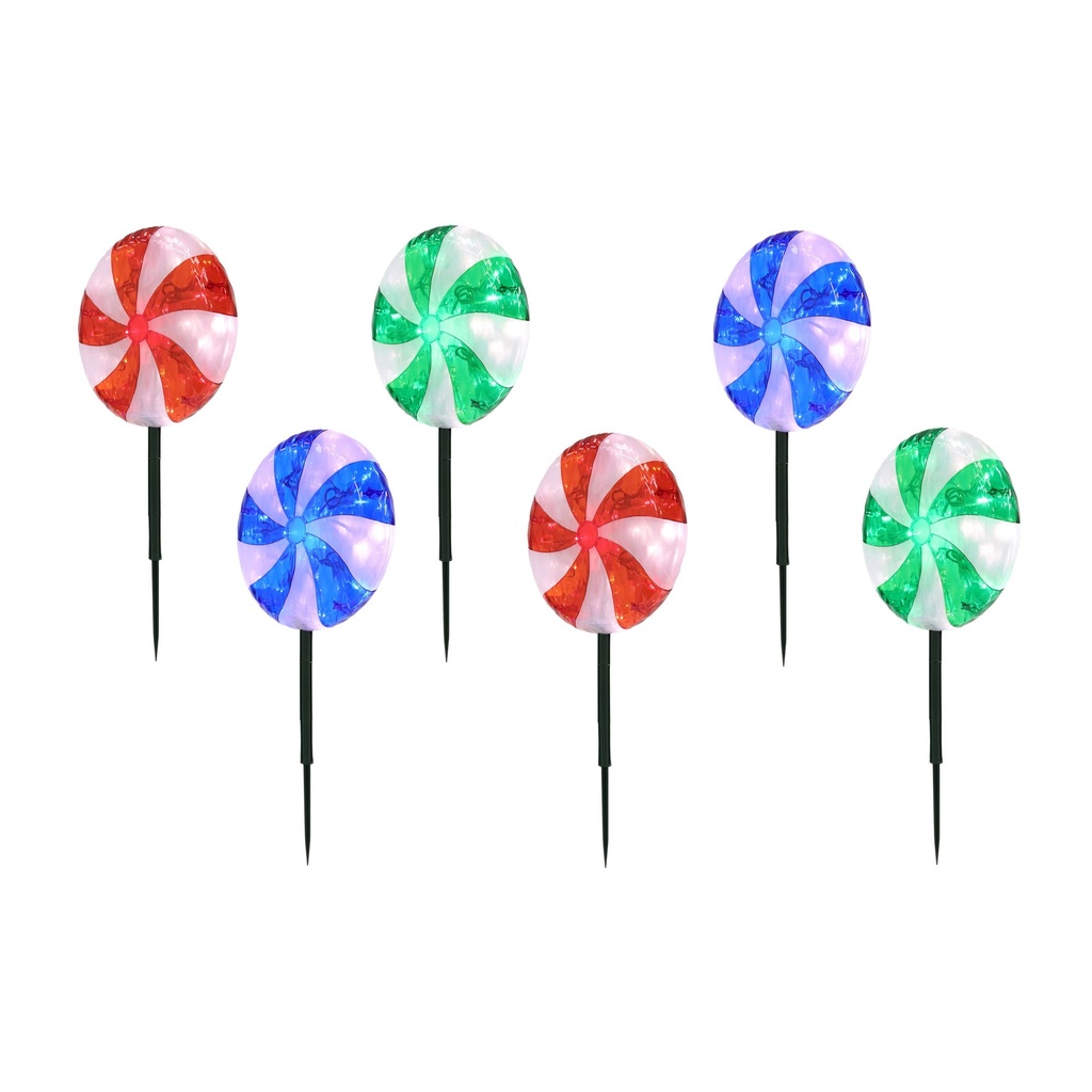 Set of 6 LED Lawn Stakes - 2060230 - 3