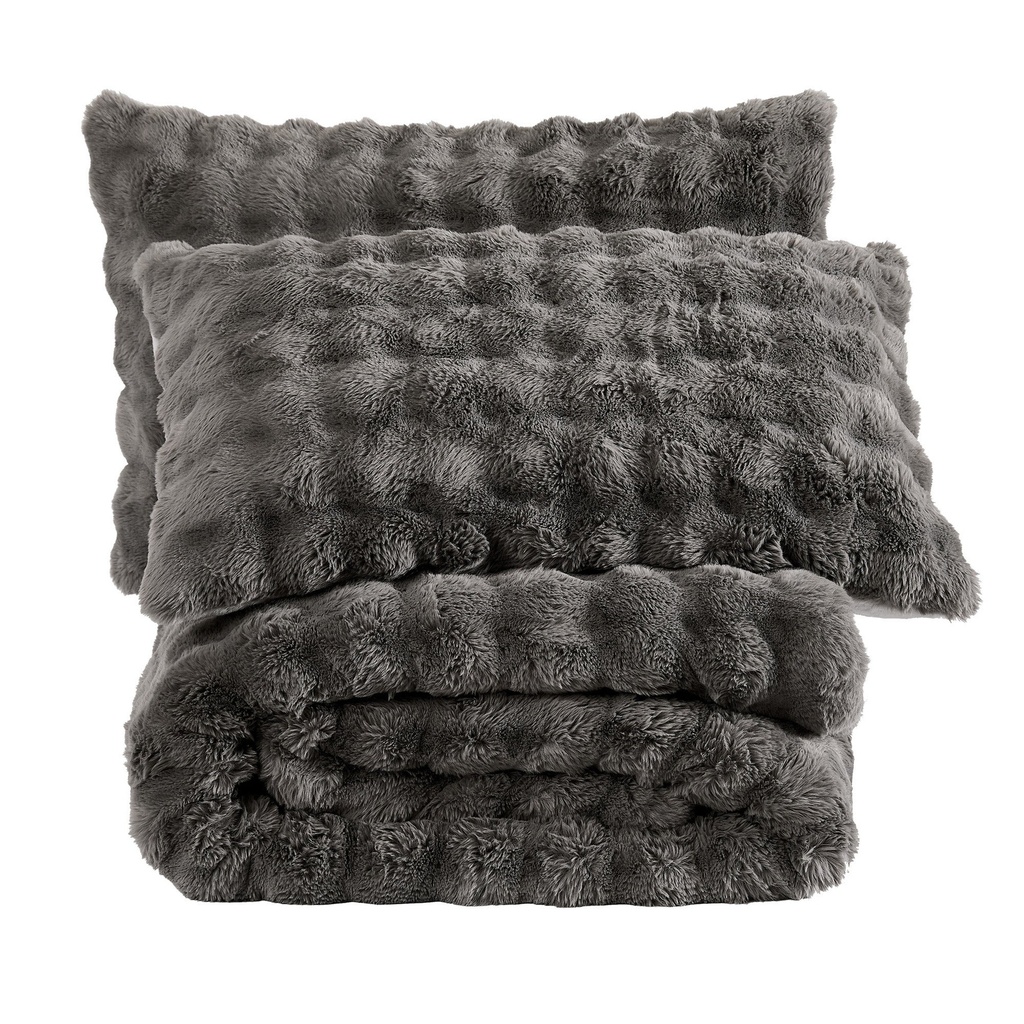 FRYE 3-piece Faux Fur Comforter Set - 9628500 - 4