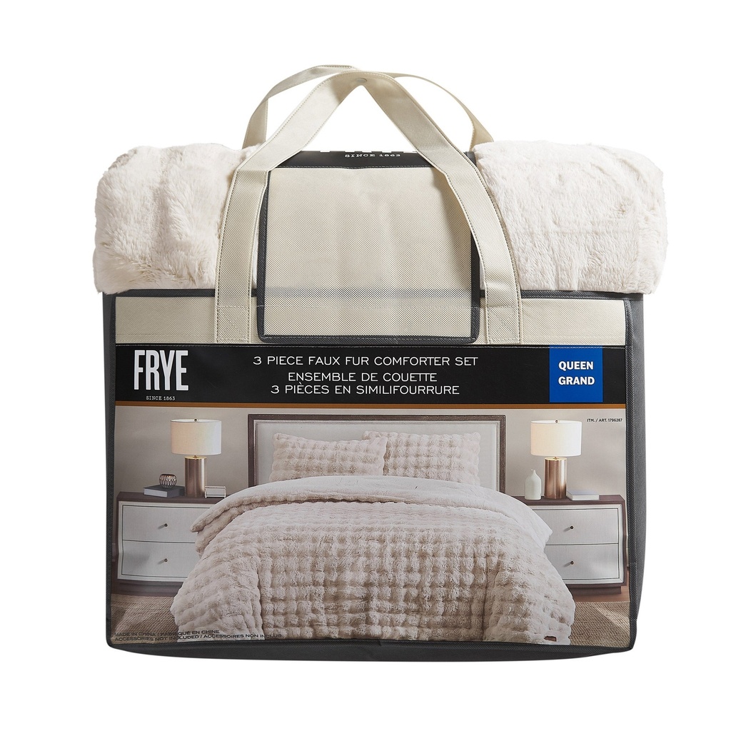 FRYE 3-piece Faux Fur Comforter Set - 9628501 - 6