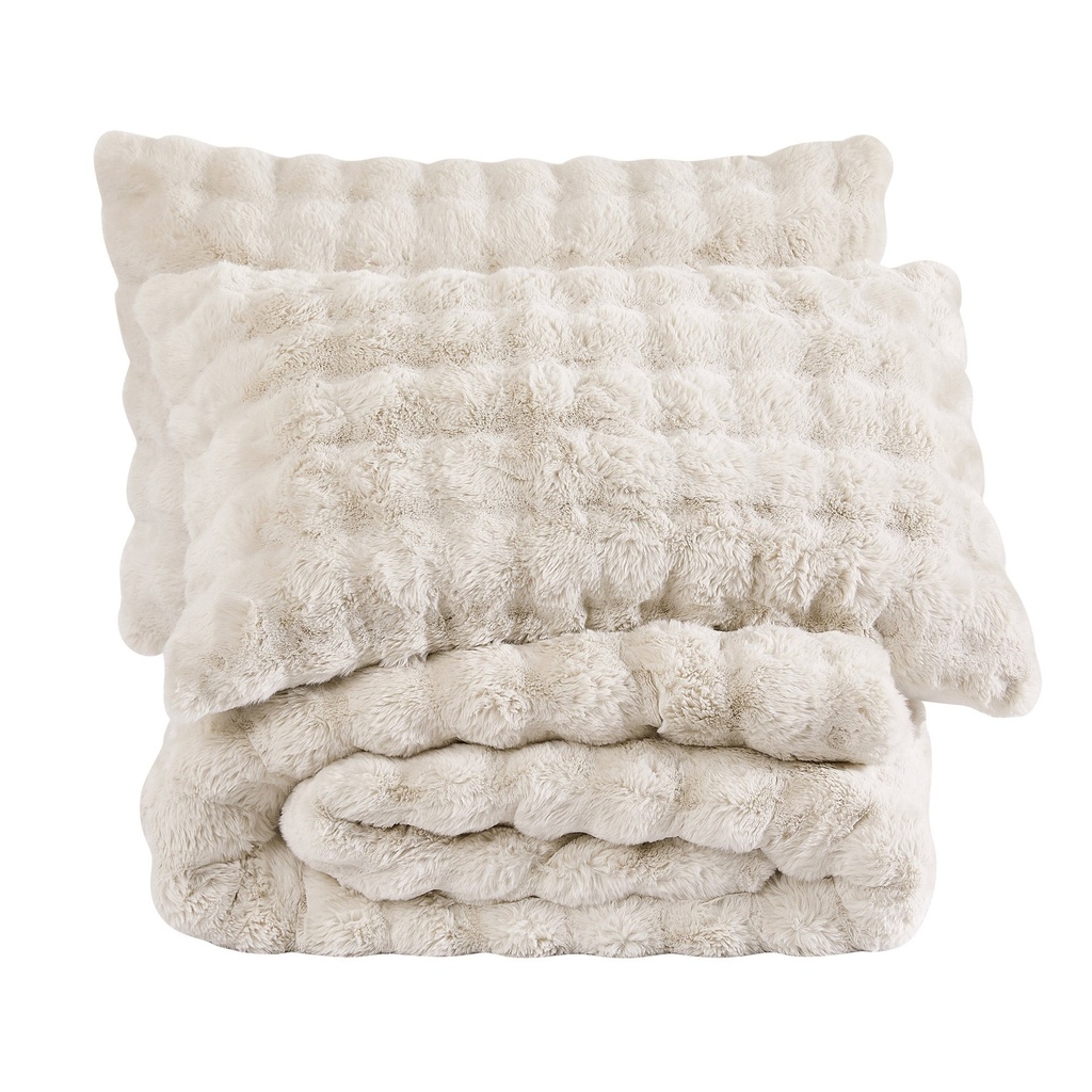 FRYE 3-piece Faux Fur Comforter Set - 9628503 - 4