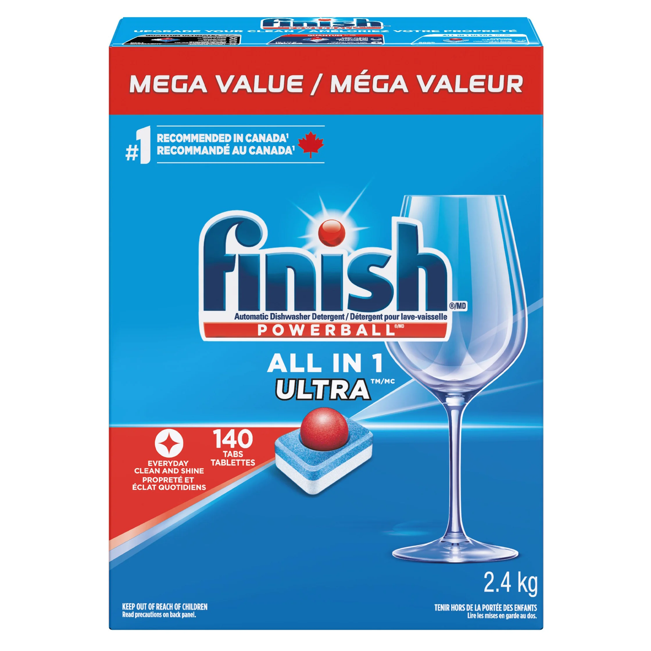 Finish Powerball Dishwasher Detergent, 2.4 kg - 3886666