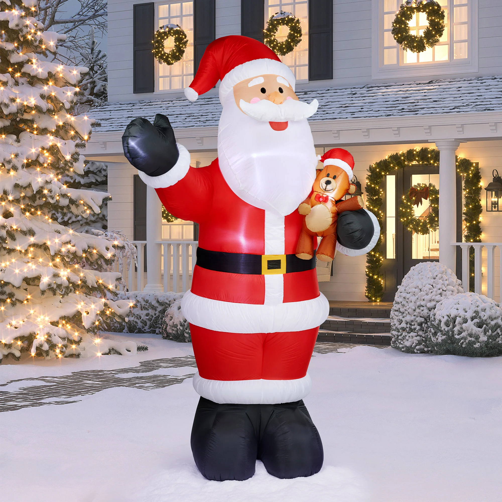 Giant 3.66 m (12 ft.) Inflatable Santa - 1601336
