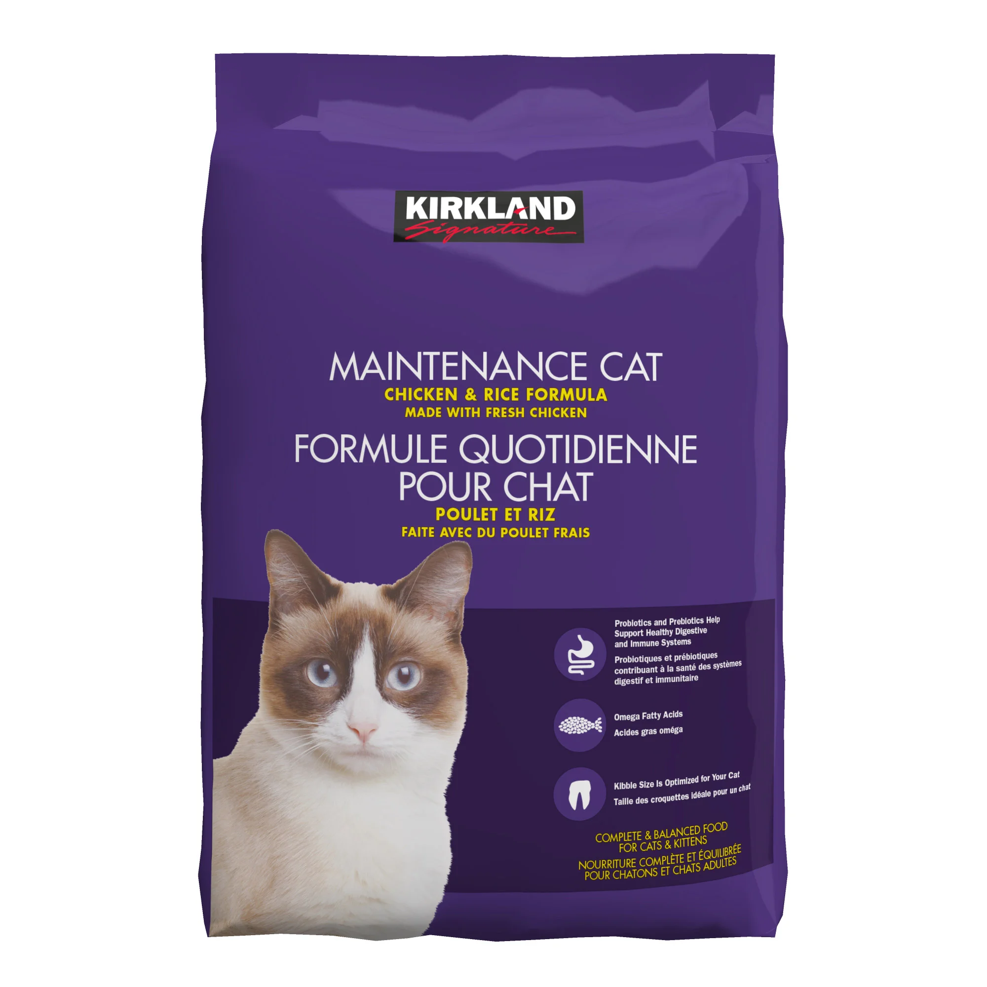 Kirkland Signature Maintenance Cat Chicken & Rice Formula, 9.07kg (20 lb.) 190379