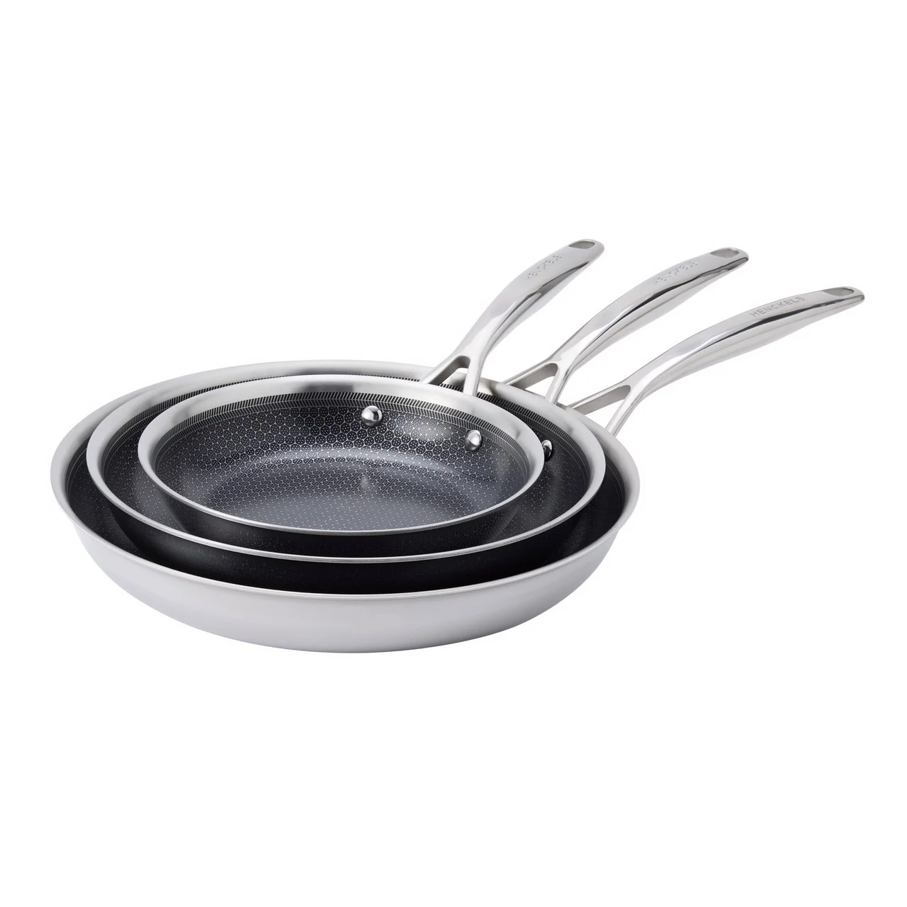 ZWILLING Paradigm Hybrid Ceramic Non-stick Tri-ply Clad Skillet Set, 3-pieces - 1901726