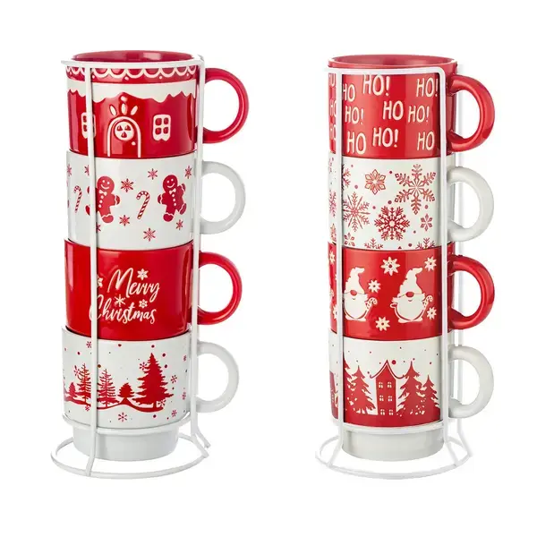 Signature Housewares Christmas Tower Mugs