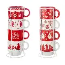 Signature Housewares Christmas Tower Mugs
