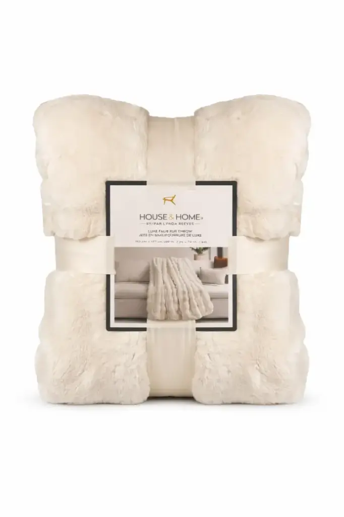 House, Home by Lynda Reeves Luxe Faux Fur Throw