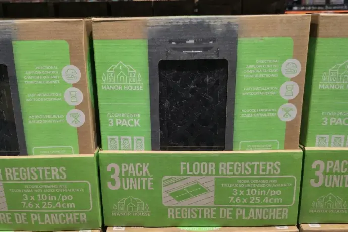 Manor House Floor Registers – 3″ x 10″ (Pack of 3)