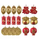 Lunar New Year Decorative Ornaments – 20-Piece Set