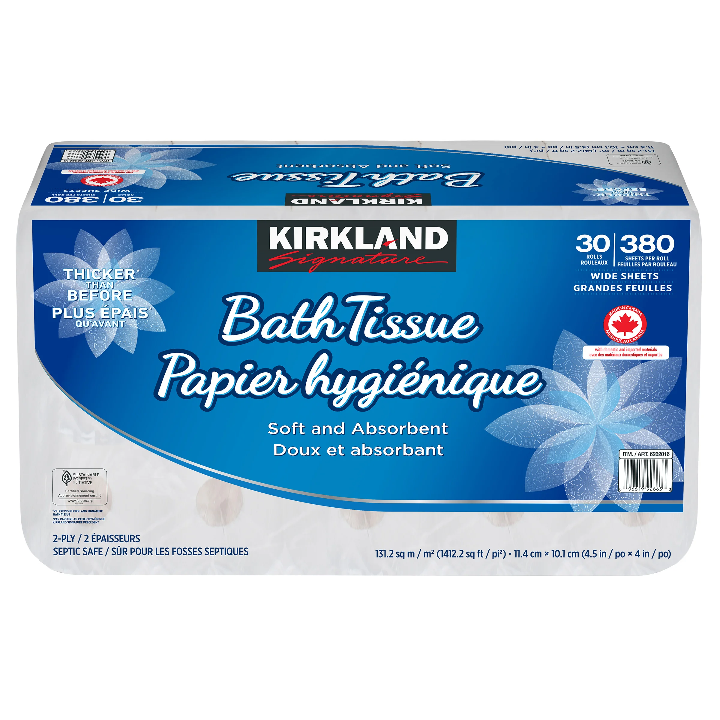 [6262016] Kirkland Signature 2-ply Bath Tissue, 30-pack - 6262016