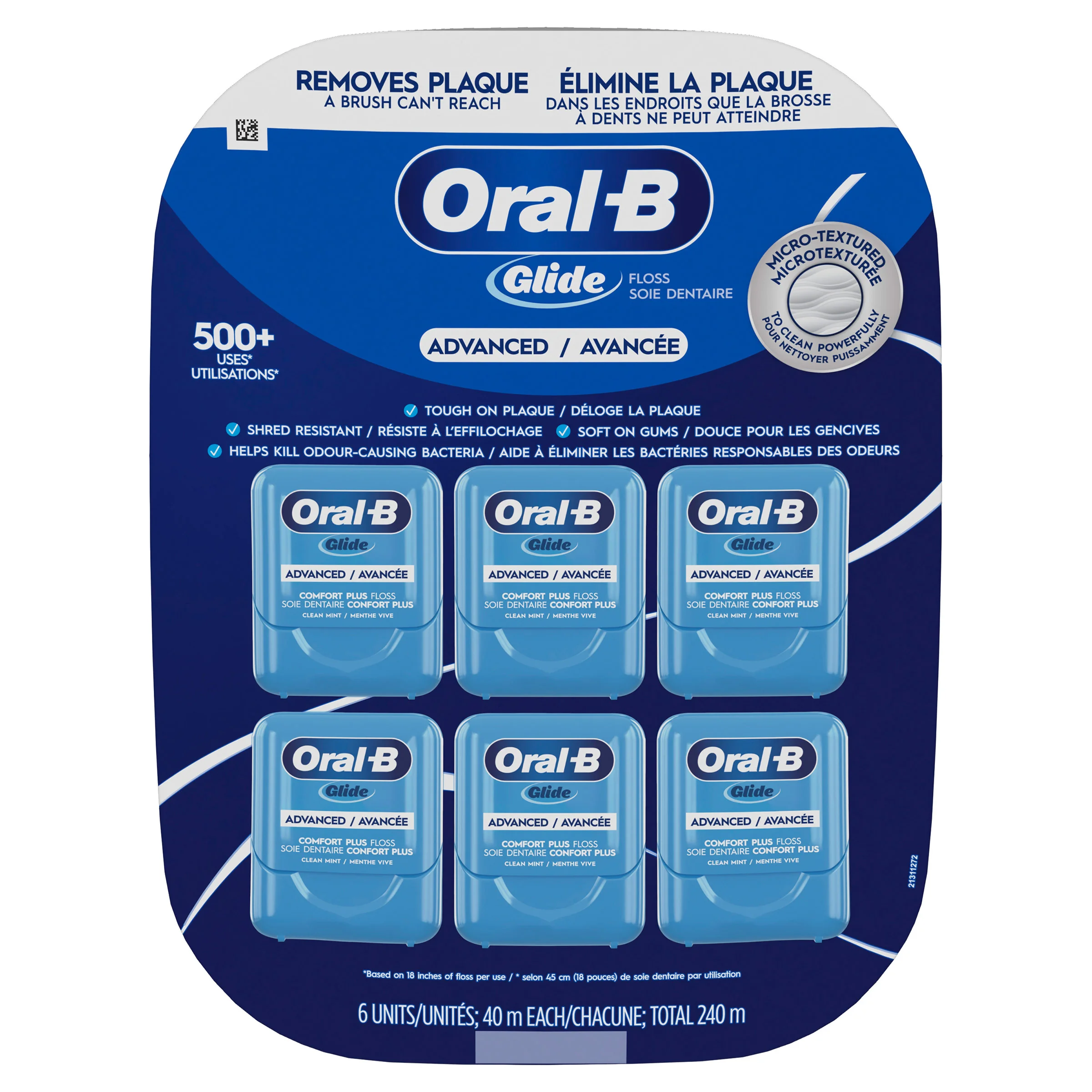 [1457015] Oral-B Glide Advanced Multi-Protection Floss, 6 x 40 m - 1457015
