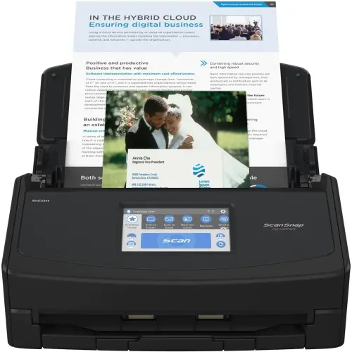 Ricoh Scansnap iX1600 Touch Screen Scanner - Black