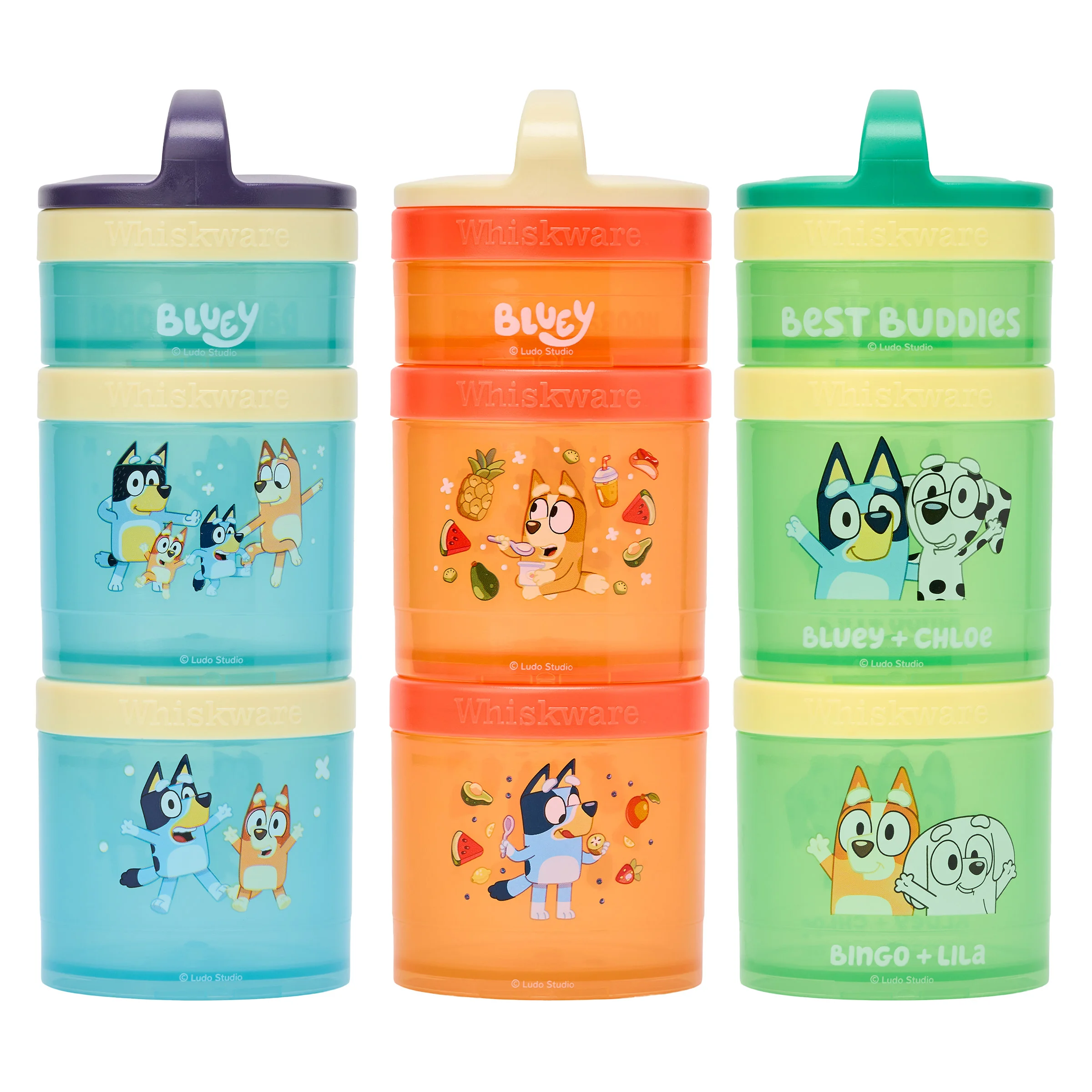 [1591321] Whiskware Bluey Snack Container, 3-pack - 1591321