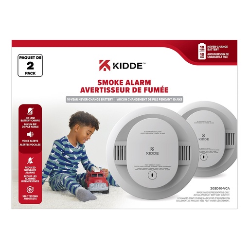 [1798981] Kidde Battery Operated Smoke Alarm, 2-pack 1798981