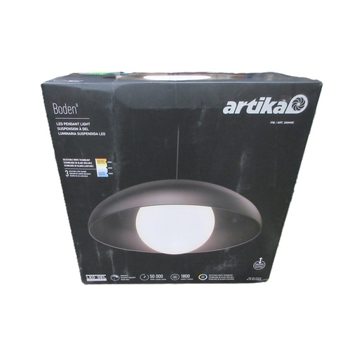 Artika Boden 3CCT LED Pendant Light - Black 3334455