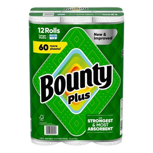 [1717599] Bounty Plus Paper Towel, 12 x 91 Sheets - 1717599