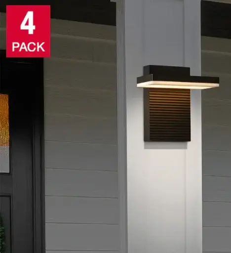 Naturally Solar Post Accent Lights, 4-pack