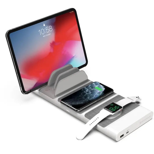 [scosche-baselynx-1728410] Scosche BLKIT2WT BaseLynx Pro Kit Qi-Certified Modular Customizable Wireless Charging Station