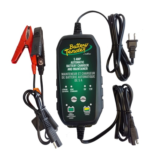[battery-tend] Battery Tender 6V/12V, 5 Amp Selectable Lead Acid and Lithium Battery Charger 1737819