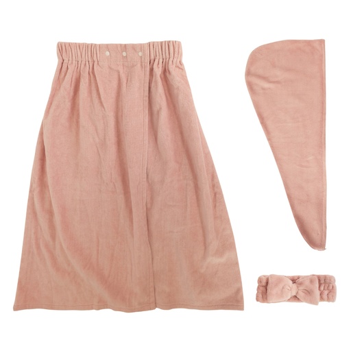 [2589633] Life Comfort Women's 3-piece Spa Set - Pink -2589633