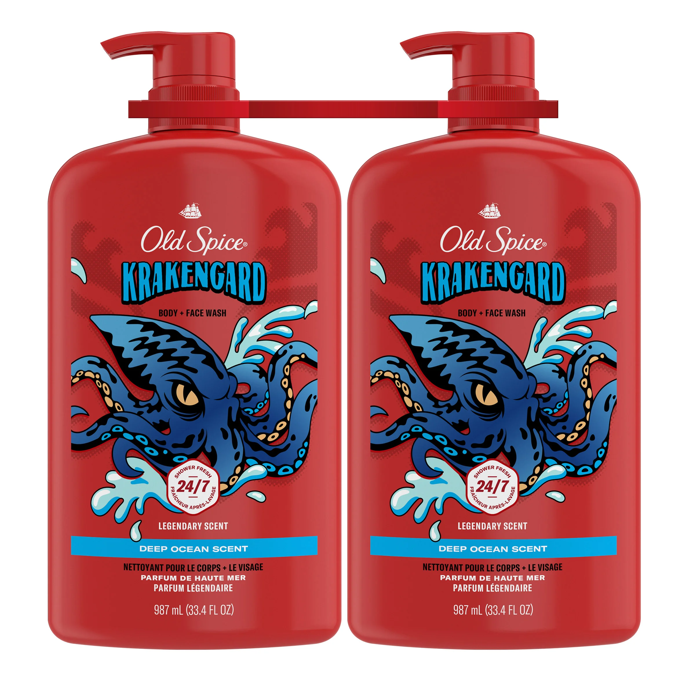 [1950745] Old Spice Body Wash Krakengard, 2 x 987 mL 1950745