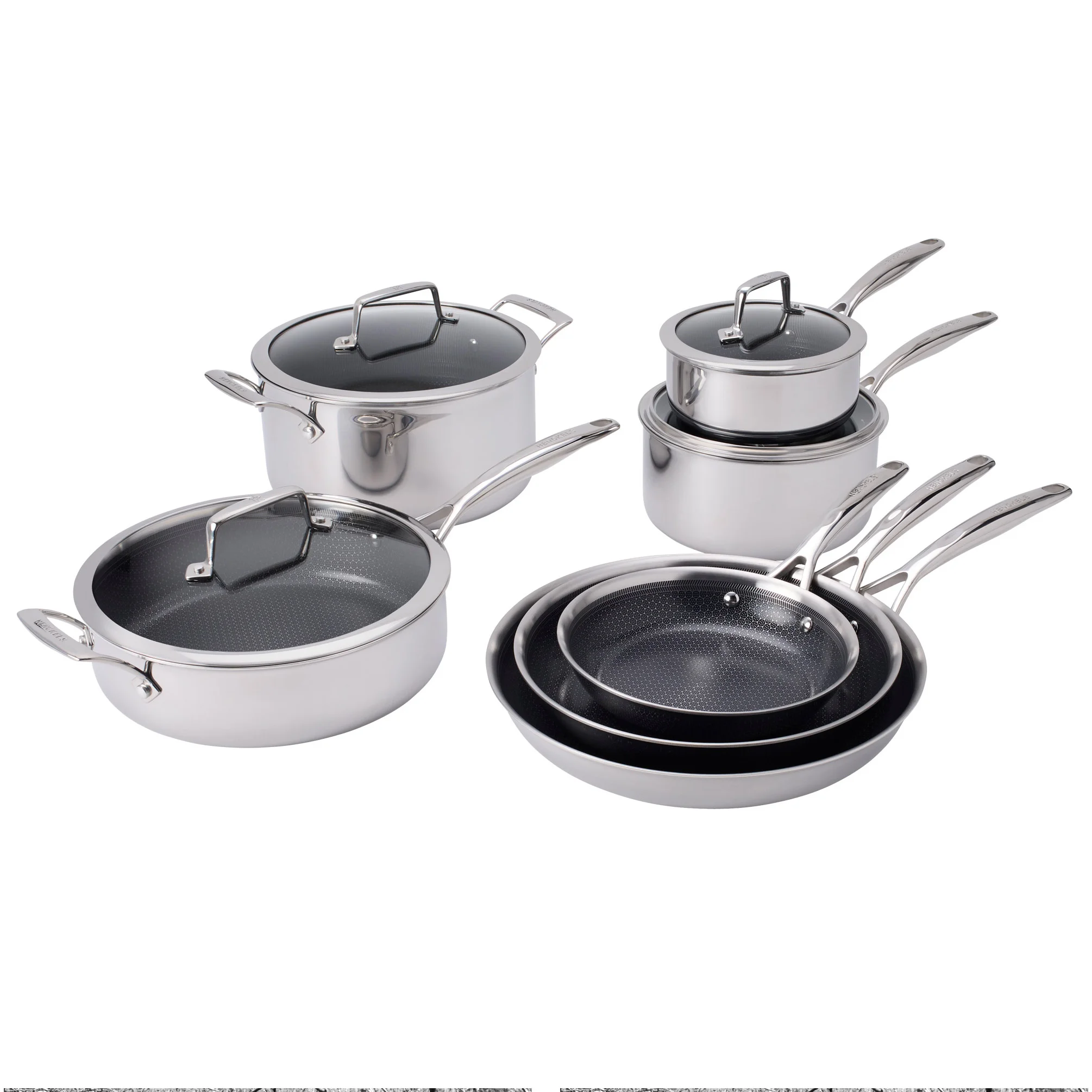 [1901727] ZWILLING Paradigm Hybrid Ceramic Non-Stick Tri-ply Clad Cookware Set, 11-piece - 1901727