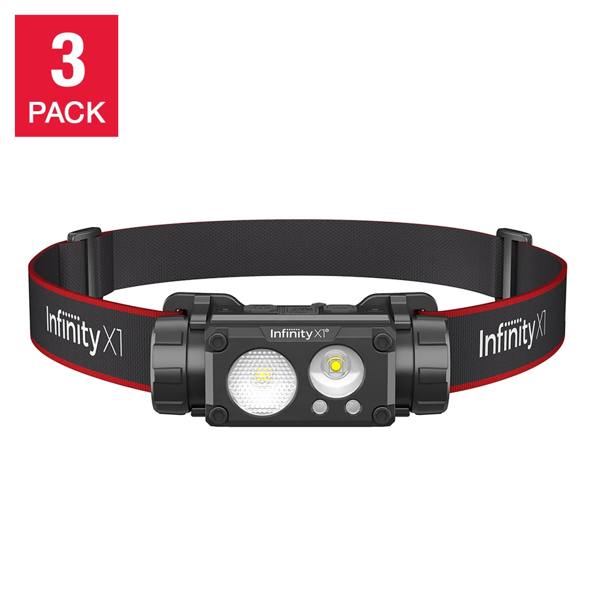 [1938085] Infinity X1 1500 Lumen Rechargeable Headlamps, 3-pack - 1938085