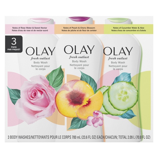 [1950785] Olay Fresh Outlast Body Wash 3 x 700 mL - 1950785