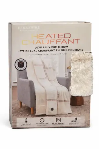 [1796167] BERKSHIRE ELECTRIC HEATED THROW 50 IN X 60 IN