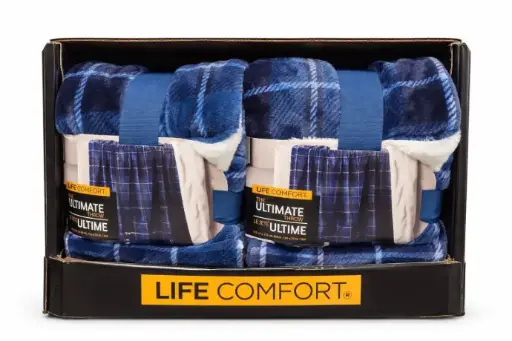 [1796171] Life Comfort Ultimate Plush Throw Blanket, 60 in x 70 in