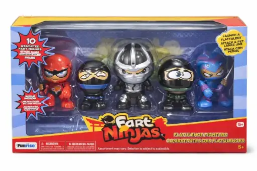 [1851478] Fart Ninjas™ Action Figures, Assorted