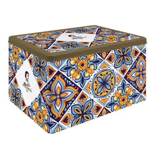 [1941795] Vincenzi Maiolica Biscuit Tin, 1.02 Kg