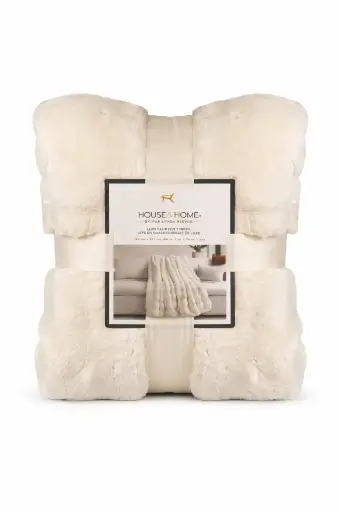[1952614] House, Home by Lynda Reeves Luxe Faux Fur Throw